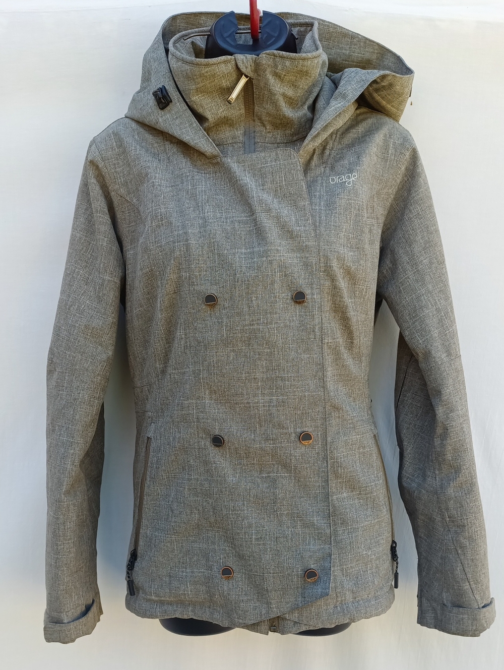 Orage Rare Premium Gore-Tex Down Filled Winter Ski Jacket Sz Medium Asymmetrical